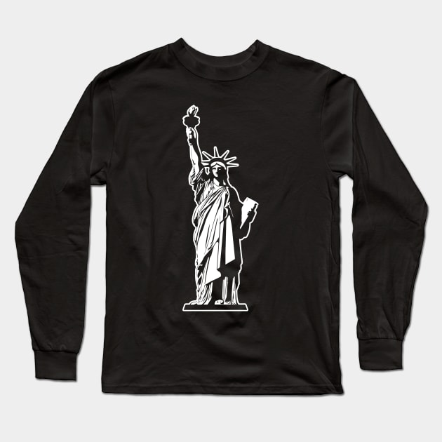 Statue of Liberty - T-Shirt Gifts Long Sleeve T-Shirt by Shirtbubble